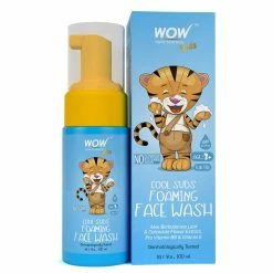 WOW Skin Science Cool Suds Foaming Face Wash With Aloe Barbadensis Leaf & Calendula Flower Extract - Tear Free - No Parabens, Sulphates, Silicones & Color - 100 Ml Mother & Child