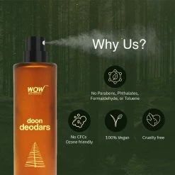 WOW Skin Science New Launch Eau De Parfum Doon Deodars - Crisp And Woody All Day Fragrance - Long Lasting & Unisex Perfume