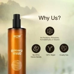 WOW Skin Science Eau De Parfum Gulmarg Mist - Sublime And Earthy All Day Fragrance - Long Lasting & Unisex Perfume New Launch