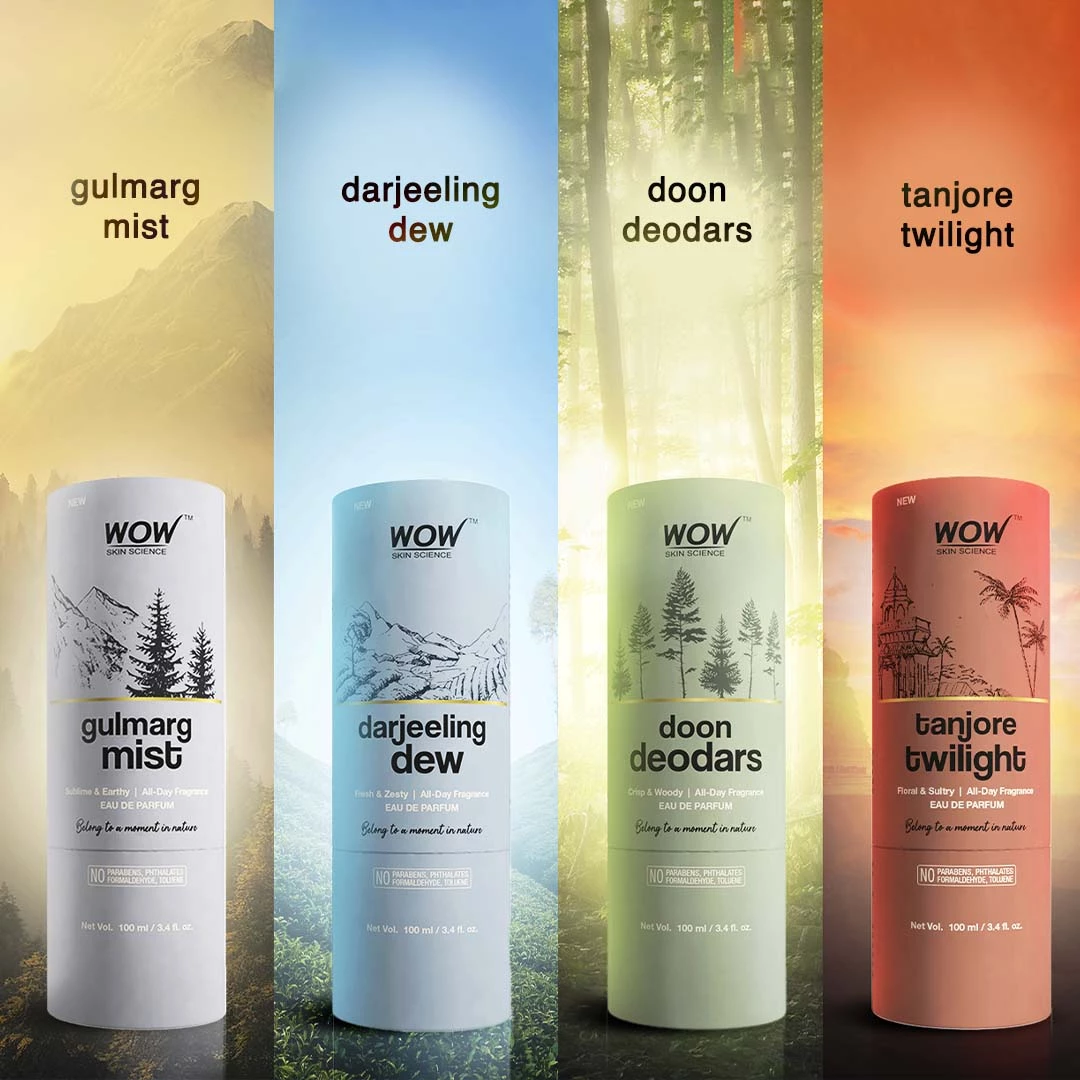 WOW Skin Science New Launch Eau De Parfum Doon Deodars - Crisp And Woody All Day Fragrance - Long Lasting & Unisex Perfume