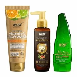 WOW Skin Science Ingredients Refresh & Protect Skin Care Face Kit - Net Vol. 260 Ml