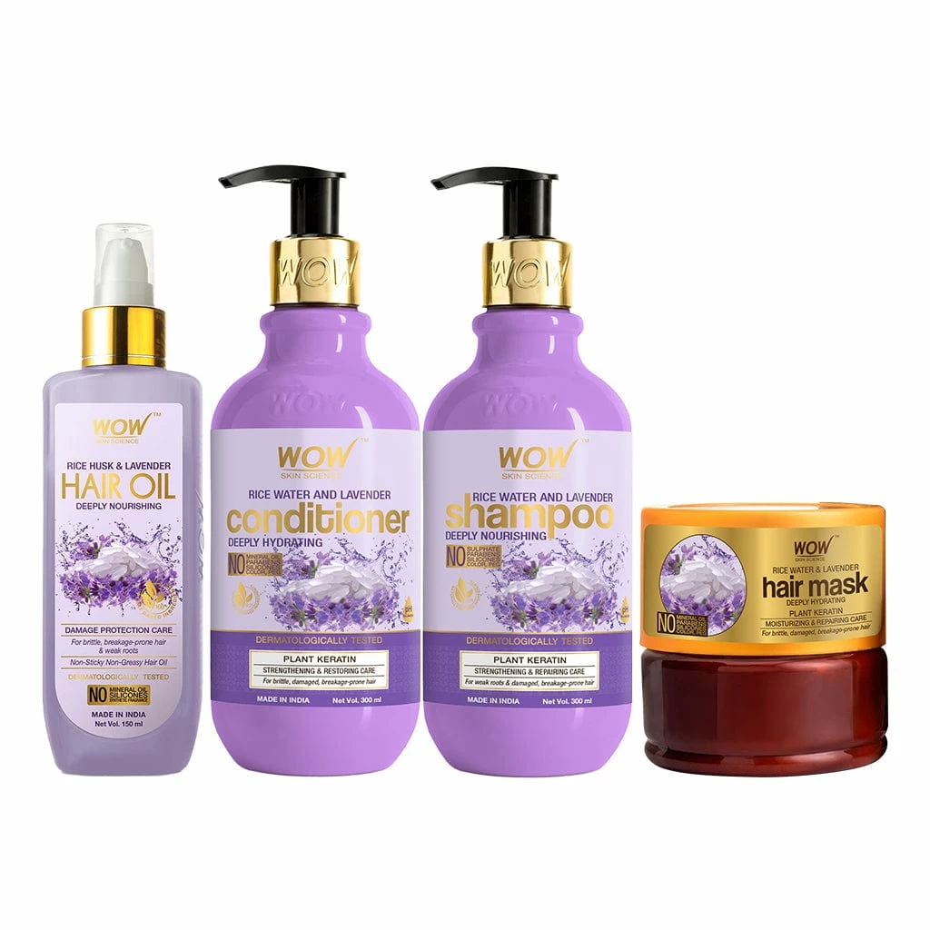 WOW Skin Science Rice Water Ultimate Hair Care Kit