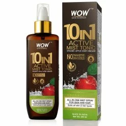 WOW Skin Science 10 In 1 Active Apple Cider Vinegar No Parabens, Sulphate & Silicones Mist Tonic - 200 Ml