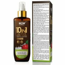 WOW Skin Science 10 In 1 Active Apple Cider Vinegar No Parabens, Sulphate & Silicones Mist Tonic - 200 Ml