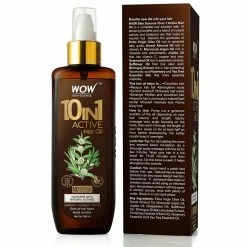 WOW Skin Science 10 In 1 Active Hair Oil - No Mineral Oil, Silicones & Synthetic Fragrance