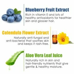 WOW Skin Science 3-in-1 Tip To Toe Wash - Blueberry Kids Shampoo + Conditioner + Body Wash - No Sulphates & Parabens - 300 Ml