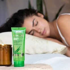 WOW Skin Science Aloe Vera With Green Tea Extract And Hyaluronic Acid Sleeping Pack - No Parabens, Silicones & Color
