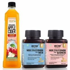 WOW Life Science Apple Cider Vinegar + Multivitamin For Men & Women Capsules