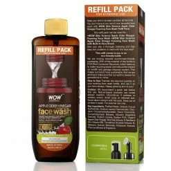 WOW Skin Science Apple Cider Vinegar Foaming Face Wash Refill Pack - 200mL