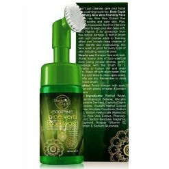 Soothing Aloe Vera Foaming Face Wash (with Built-in-brush) By Body Cupid - 100 Ml Skin