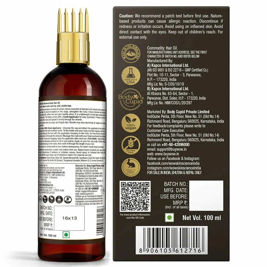 WOW Skin Science Amla Hair Oil