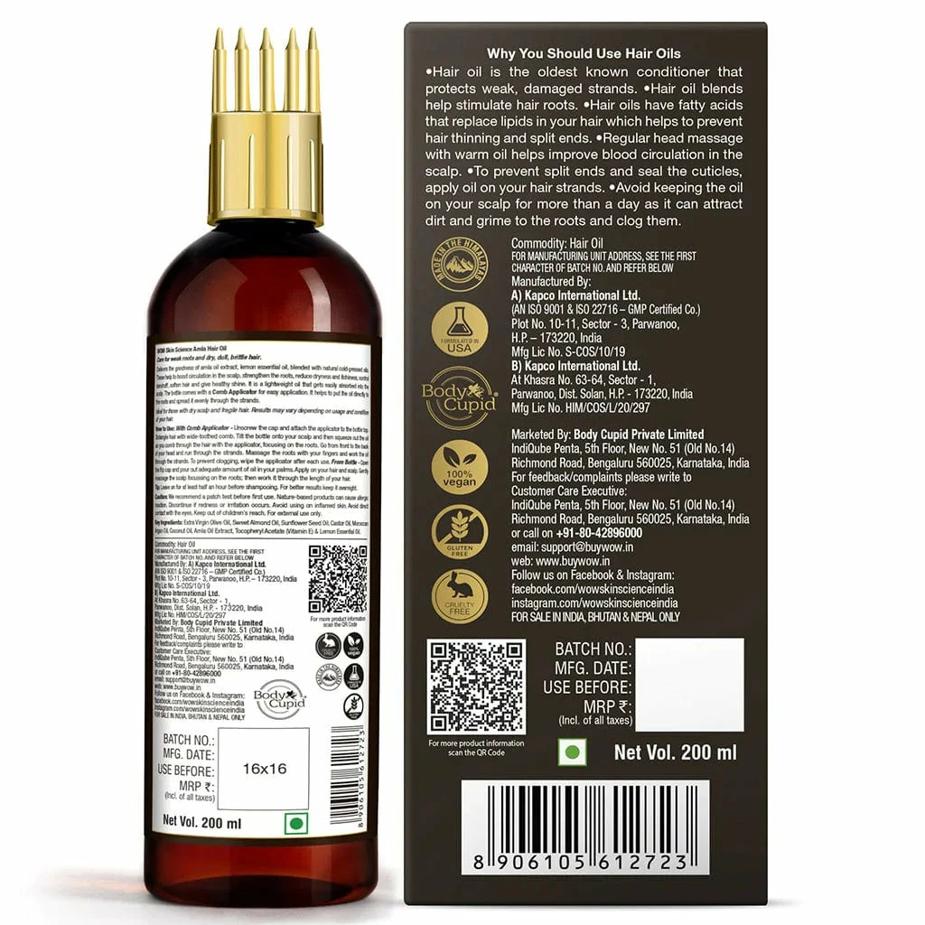 WOW Skin Science Amla Hair Oil