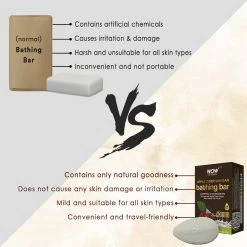 WOW Skin Science Apple Cider Vinegar Bathing Bar - With Apple Cider Vinegar - Pack Of 3