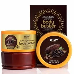 WOW Skin Science Arabica Coffee And Cocoa Body Butter - No Parabens, Silicones, Mineral Oil & Color - 200 Ml Bath & Body