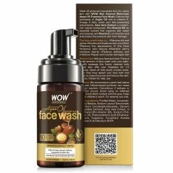Wow Skin Science Moroccan Argan Oil Foaming Face Wash - Contains Argan Oil & Aloe Extracts - For Dry To Normal Skin - No Parabens, Sulphate, Silicones & Synthetic Color - 100 Ml