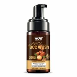 Wow Skin Science Moroccan Argan Oil Foaming Face Wash - Contains Argan Oil & Aloe Extracts - For Dry To Normal Skin - No Parabens, Sulphate, Silicones & Synthetic Color - 100 Ml
