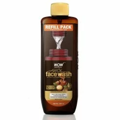 WOW Skin Science Moroccan Argan Oil Foaming Face Wash Refill Pack - With Moroccan Argan Oil - For Extended Use - No Parabens, Sulphate, Silicones & Color - 200 Ml