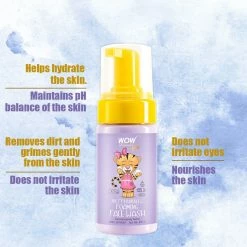 WOW Skin Science Mother & Child Pretty Bubbles Foaming Face Wash With Aloe Barbadensis Leaf & Calendula Flower Extract - Tear Free - No Parabens, Sulphates, Silicones & Color - 100 Ml