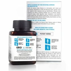 WOW Life Science Body Cleanse 750mg - 60 Vegetarian Capsules