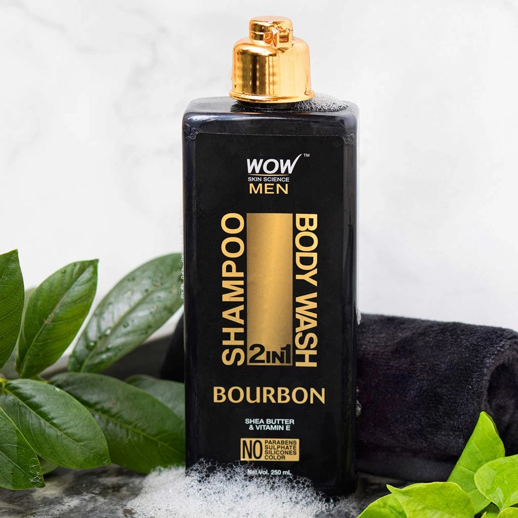 WOW Skin Science Bourbon 2-In-1 Shampoo + Body Wash Hair