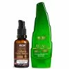 Wow Skin Science Caffeine Face Serum + 99% Pure Aloe Vera Gel - Net Vol - 90 Ml