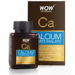 WOW Life Science Calcium Citrate Malate 60 Capsules