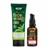 WOW Skin Science Ingredients Green Tea Face Wash Gel + Anti Aging Night Face Serum - Net Vol. 150 Ml