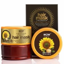 WOW Skin Science Sunflower Biolipids & Argan Oil Hair Mask For Dry & Damaged Hair
