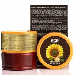 WOW Skin Science Sunflower Biolipids & Argan Oil Hair Mask For Dry & Damaged Hair