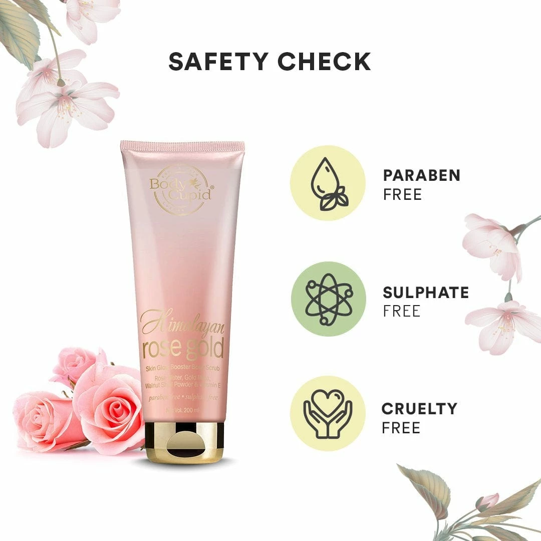 Himalayan Rose Gold Scrub By Body Cupid - 200 Ml Bath & Body