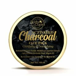 Body Cupid Face Mask Activated Charcoal Face Pack - With Activated Charcoal Powder,Mulberry & Liquorice Extract - 100 Ml