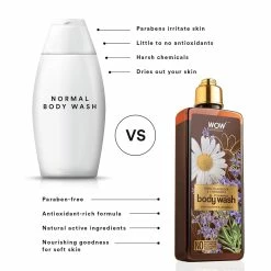 WOW Skin Science Bath & Body French Lavender & Chamomile Foaming Body Wash