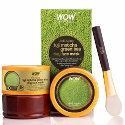 WOW Skin Science Anti-Aging Fuji Matcha Green Tea Clay Face Mask - 200 Ml