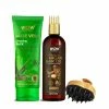 WOW Skin Science Aloe Vera Sleeping Pack + Moroccan Argan Hair Oil - WITH COMB APPLICATOR + Stimulating Scalp Massager Brush Ingredients