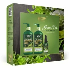 WOW Skin Science Green Tea Restoring Kit - Shampoo – 630 ML Gift Sets