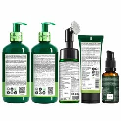 WOW Skin Science Green Tea & Tea Tree Anti Dandruff Ultimate Combo 5 Kit - Net Vol - 880 Ml Ingredients