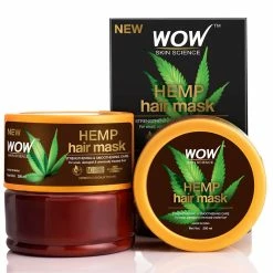 WOW Skin Science Hemp Hair Mask For Strengthening And Smoothening - For Dry & Stressed Scalp - 200ml