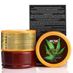 WOW Skin Science Hemp Hair Mask For Strengthening And Smoothening - For Dry & Stressed Scalp - 200ml