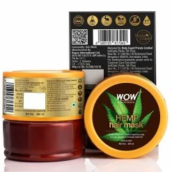 WOW Skin Science Hemp Hair Mask For Strengthening And Smoothening - For Dry & Stressed Scalp - 200ml