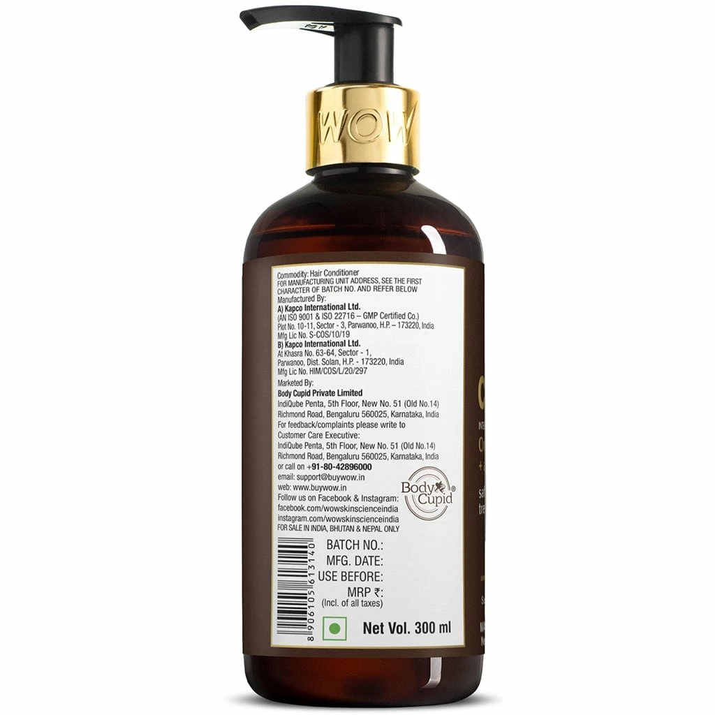 WOW Skin Science Coconut & Avocado Oil Hair Conditioner - 300 Ml