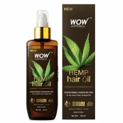 WOW Skin Science Hemp Hair Oil For Dry, Damaged And Chemically Treated Hair - 150ml