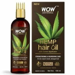 WOW Skin Science Hemp Hair Oil For Dry, Damaged And Chemically Treated Hair - 150ml