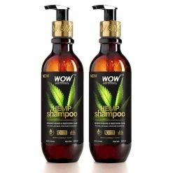 WOW Skin Science Hemp Shampoo For Strengthening And Restoring Hair - For Stressed Scalp & Dry Hair