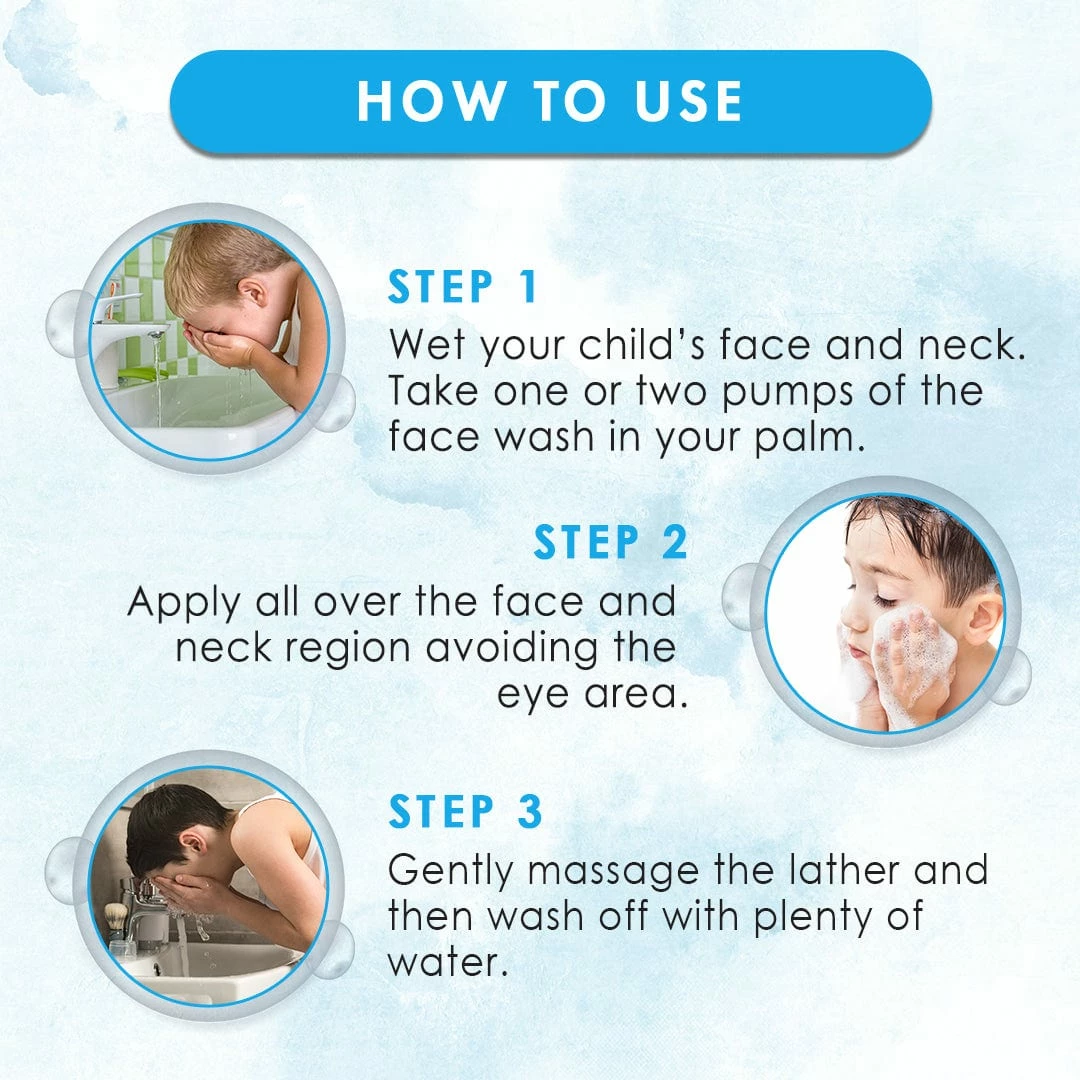 WOW Skin Science Cool Suds Foaming Face Wash With Aloe Barbadensis Leaf & Calendula Flower Extract - Tear Free - No Parabens, Sulphates, Silicones & Color - 100 Ml Mother & Child