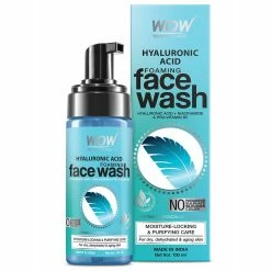 WOW Skin Science Hyaluronic Acid Face Wash - Facial Wash For Dry Skin & Intense Face Cleansing