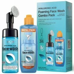 WOW Skin Science Hyaluronic Acid Face Wash - Facial Wash For Dry Skin & Intense Face Cleansing
