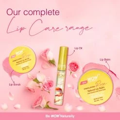 WOW Skin Science Himalayan Rose Lip Balm To Moisturize Chapped & Cracked Lips With 100% Natural Himalayan Pure Rose Oil New Launch