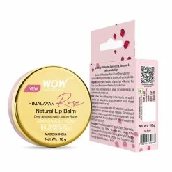 WOW Skin Science Himalayan Rose Lip Balm To Moisturize Chapped & Cracked Lips With 100% Natural Himalayan Pure Rose Oil New Launch