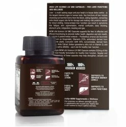 WOW Life Science Nutrition Liv Uno (Blend Of 5 Herbal Extracts) 500 Mg - 60 Vegetarian Capsules