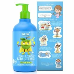 WOW Skin Science Kids Plush & Plump Body Lotion - Green Apple - SPF 15 - No Parabens, Mineral Oil, Silicones & Color - 300 Ml Mother & Child